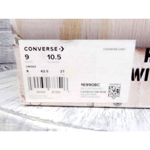 Converse Bandulo Pro Leather Mid Tan/Multicolor	Men 9 Women 10.5 New OG Box - Picture 2 of 11